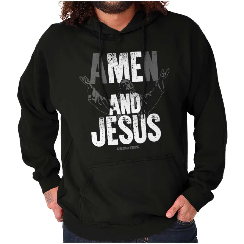 Relaxed Denim Me and Jesus Hoodie