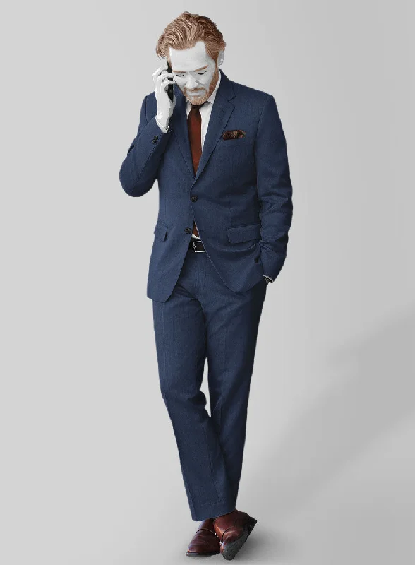 Elevated Classics Napolean Cosmic Blue Wool Suit