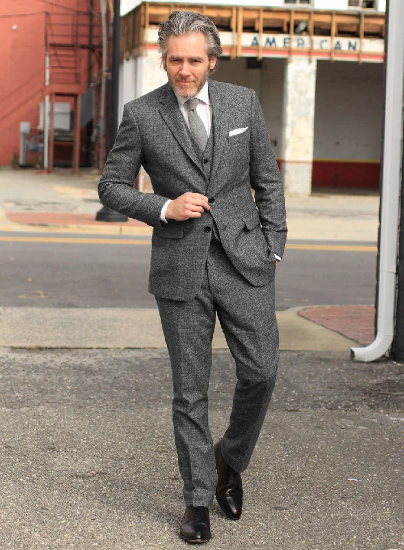 Vintage Sports Vintage Glasgow Gray Tweed Suit