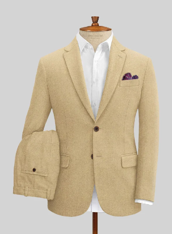 Clean Utility Naples Sahara Beige Tweed Suit