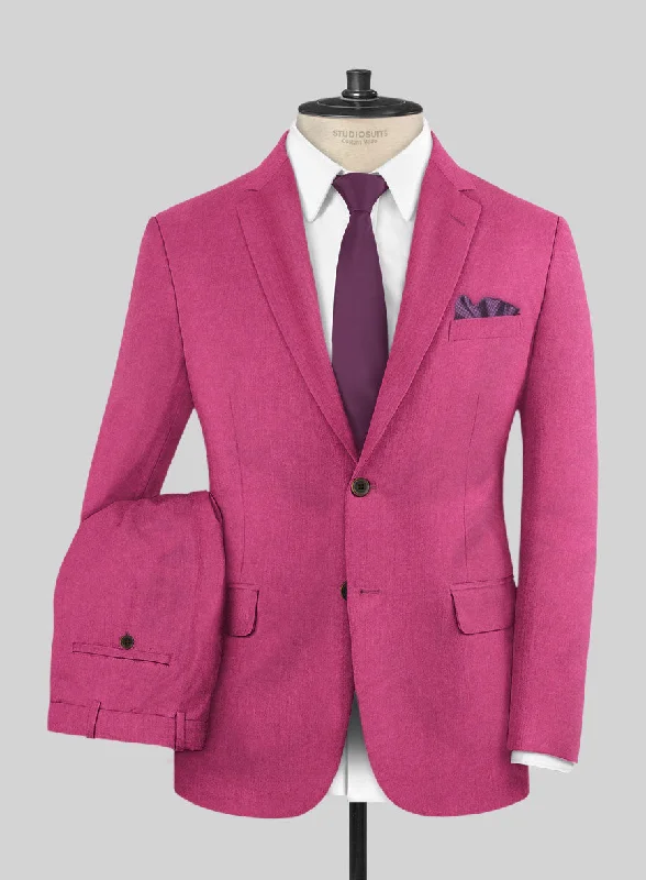 Layered Utility Italian Turna Pink Flannel Suit