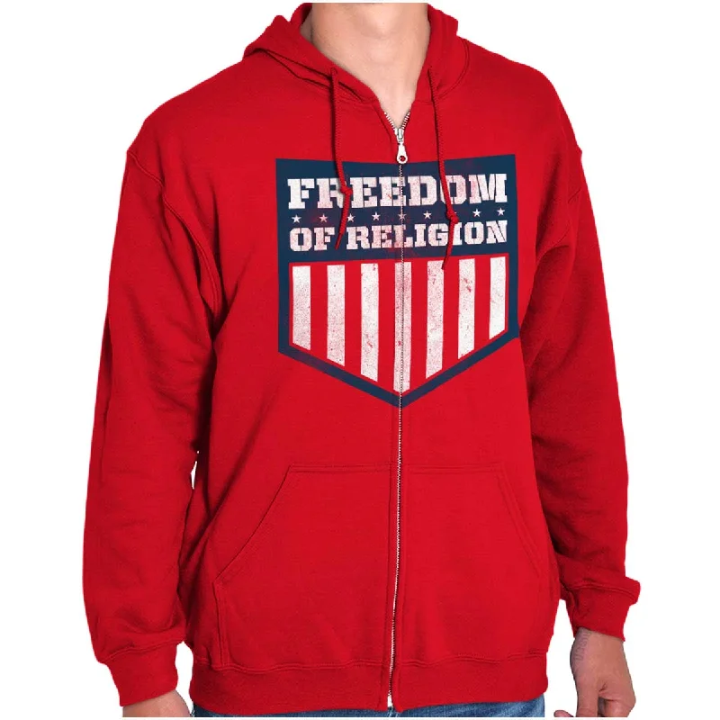 Vintage Sports Freedom of Religion Zip Hoodie