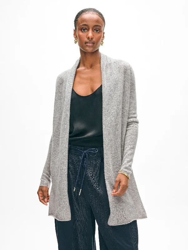 Monochrome Street Cashmere Trapeze Cardigan