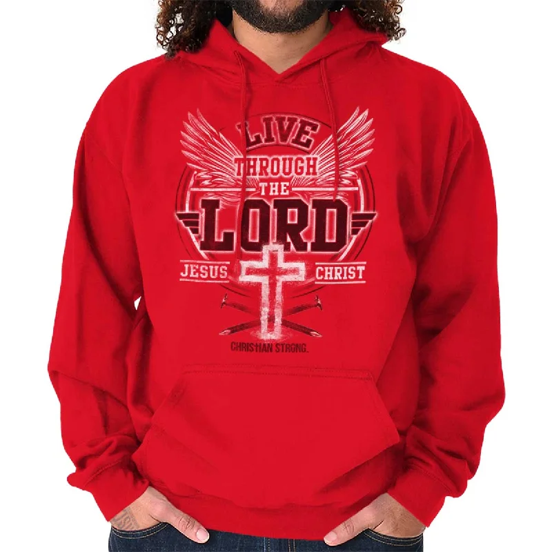 Simplified Streetwear Live Through the Lord Hoodie