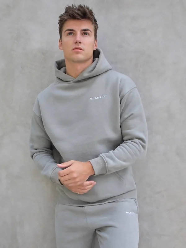 Simplistic Tailoring Series Relaxed Hoodie - Stone Grey