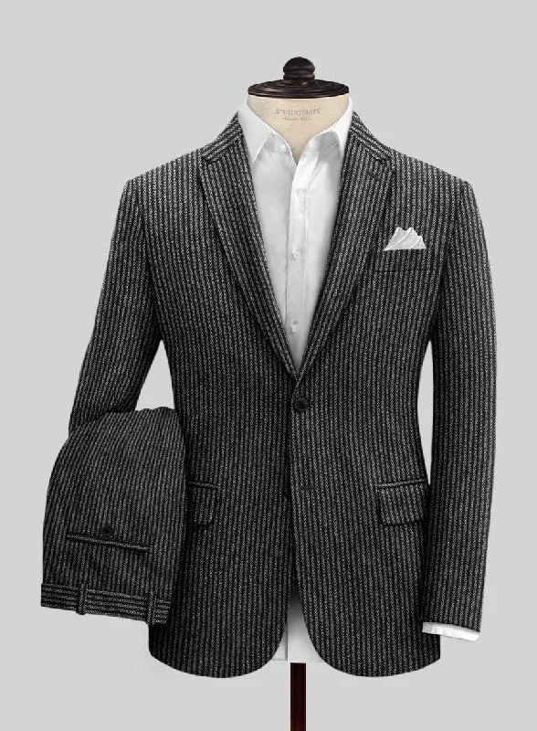 Bold Accessories Sartori Mariano Black Soft Tweed Suit