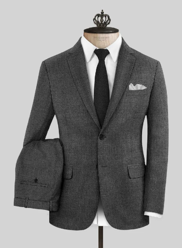 Minimalist Patterns Bristol Gray Sharkskin Suit