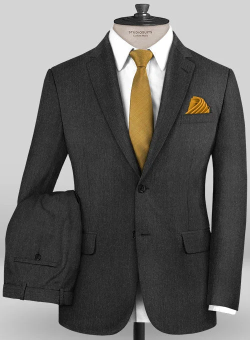 Modern Basics Caccioppoli Sun Dream Charcoal Wool Silk Suit