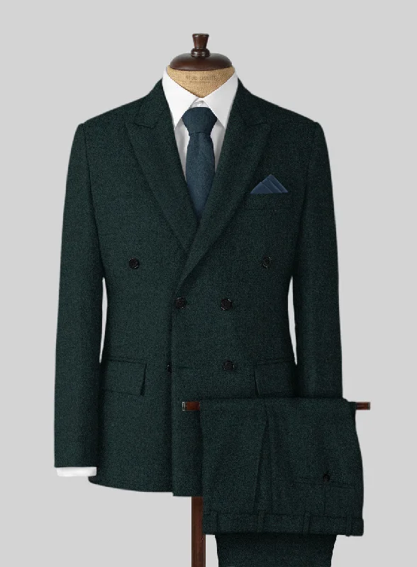 Tailored Modern Naples Bello Green Tweed Suit