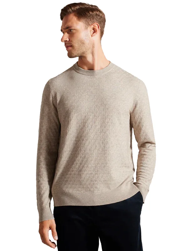 Contemporary Relaxed Ted Baker | Mens Crew Neck Knit Jumper - Loung