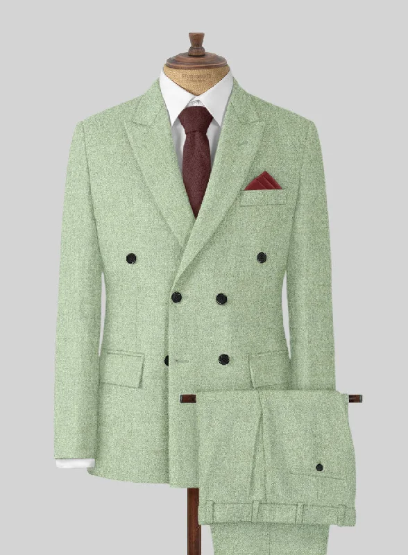 Stylish Tailoring Naples Pista Green Tweed Suit