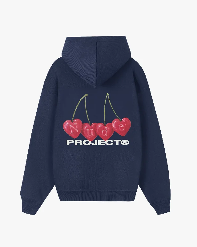 Urban Layering CHERRY HOODIE NAVY