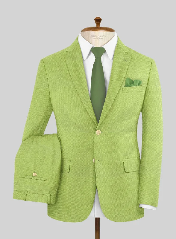 Modern Grunge Muted Neon Green Suit