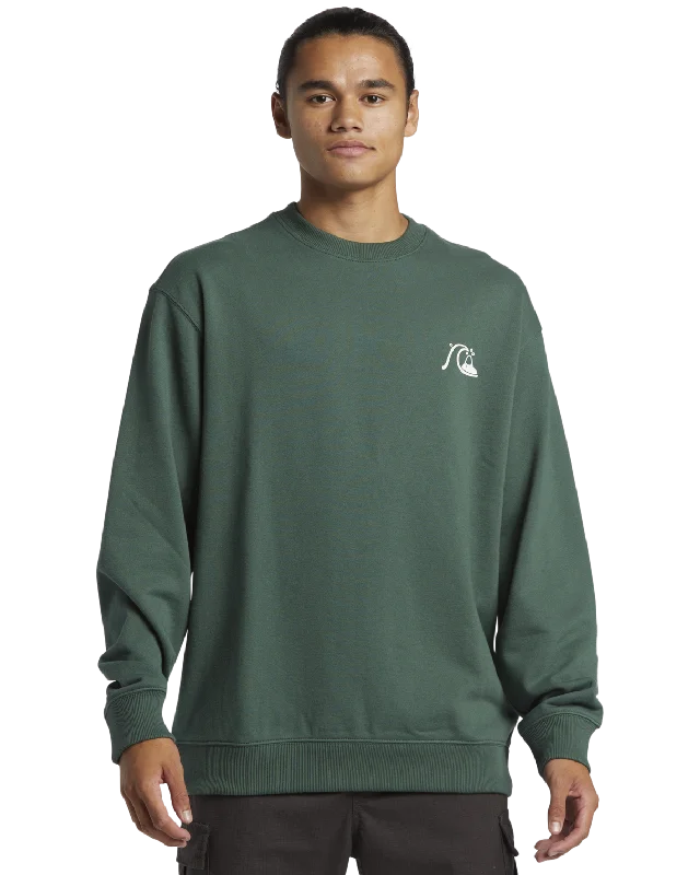 Sleek Layers DNA Bubble Logo Sweatshirt in Forest