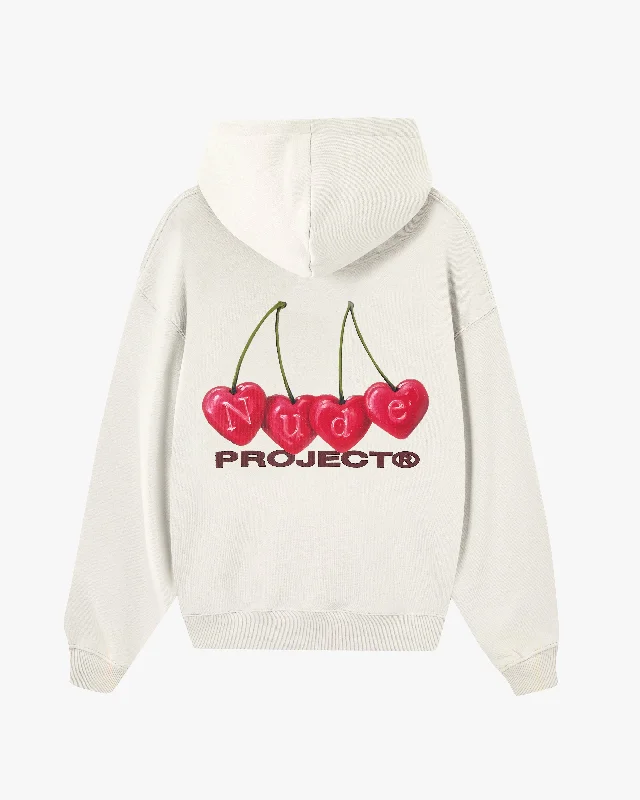 Cozy Layers CHERRY HOODIE MARSHMALLOW