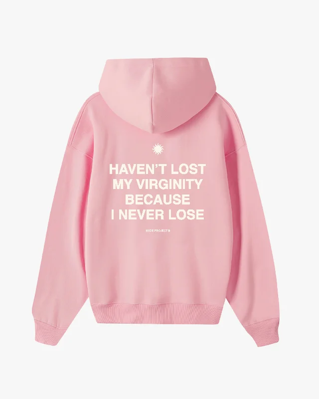 Bold Monochrome VIRGINITY HOODIE PINK