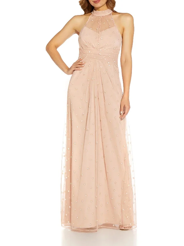 Casual Layers Look Carefree Slim fit Womens Embelllished Maxi Evening Dress