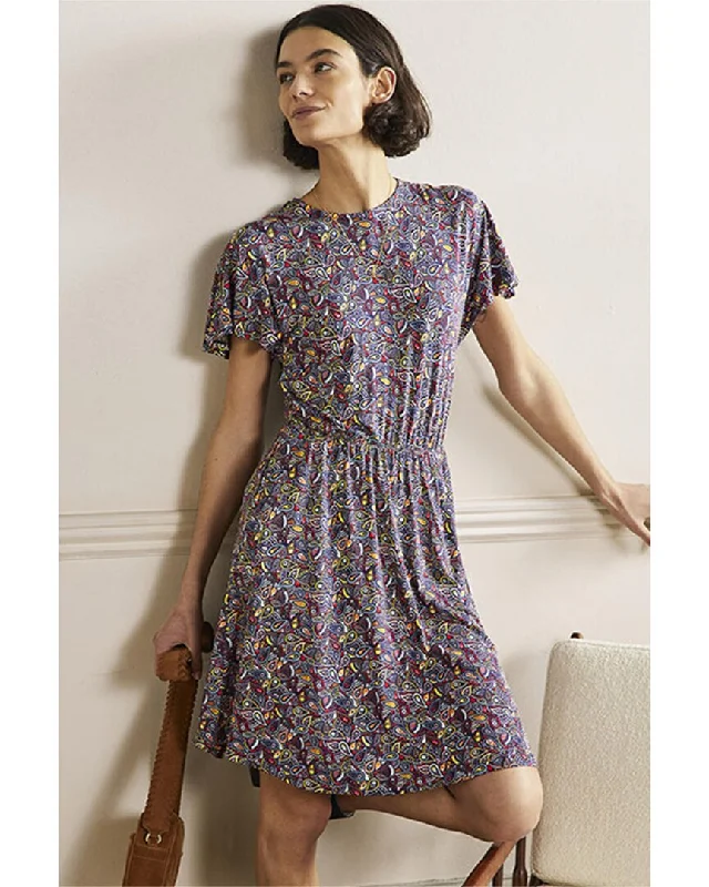 Contemporary Patterns Look Boden Flutter Sleeve Jersey Dress