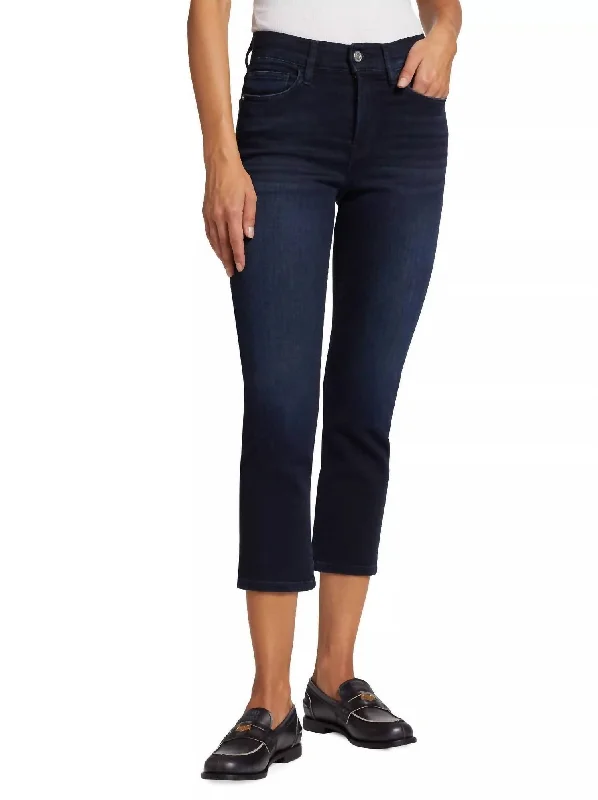 Le High Straight Jeans In Indigo Onyx