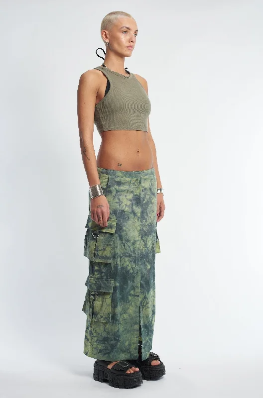 Bleach Cargo Maxi Skirt