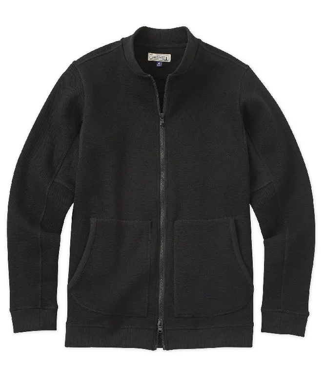 Westport Lifestyle Fleece Pique Baseball Jacket