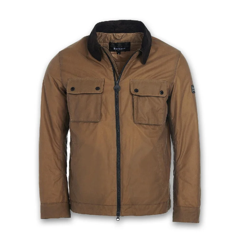 Barbour Intl - Accelerator Baffins Wax Jacket in Sand