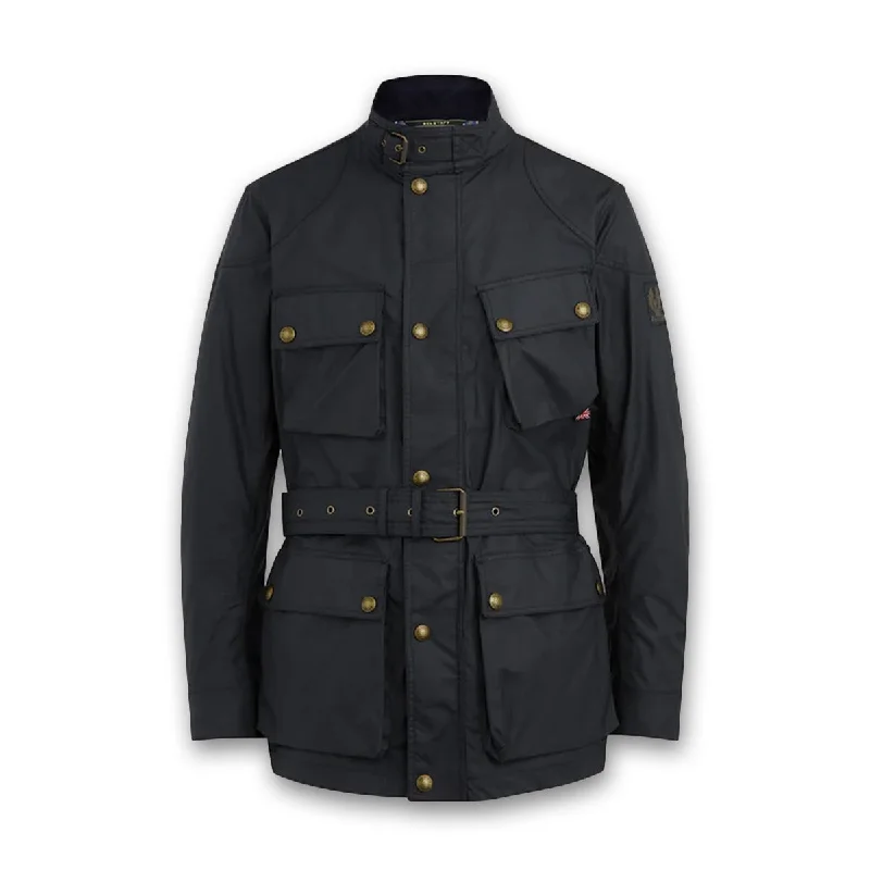 Belstaff - Trialmaster Waxed Jacket in Dark Navy