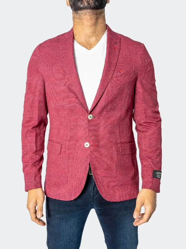 Blazer Unconstructed Descartes Brickhouse Red