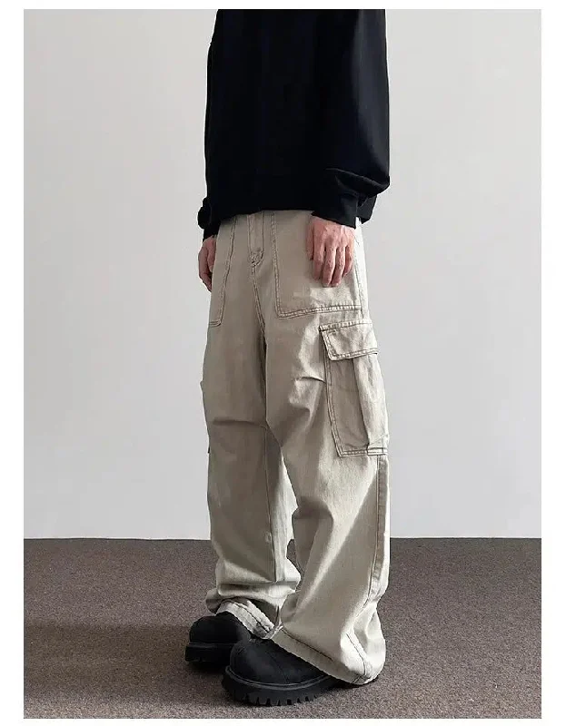 Soft Layers Lightweight T-shirts Street Shorts Oversized Pocket Baggy Cargo Pants