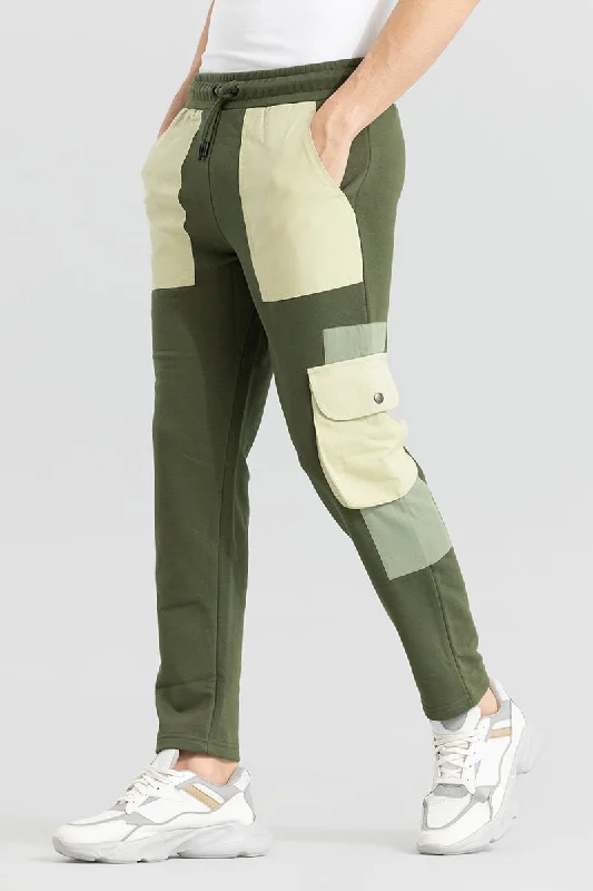 Cut & Sew Green Jogger