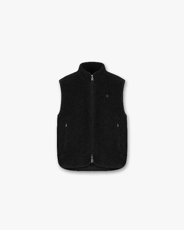 Fleece Gilet - Black