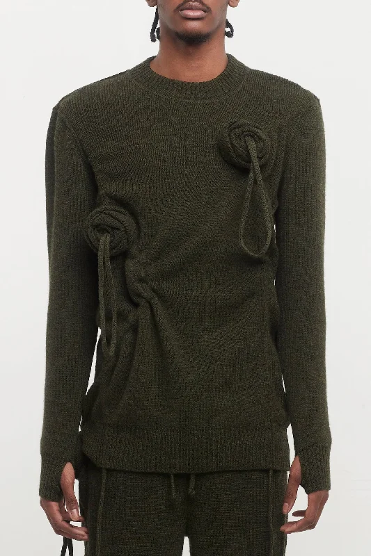 Burberry Rose Knit Military Crew