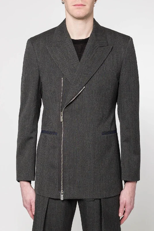 Burberry Zip Up Blazer