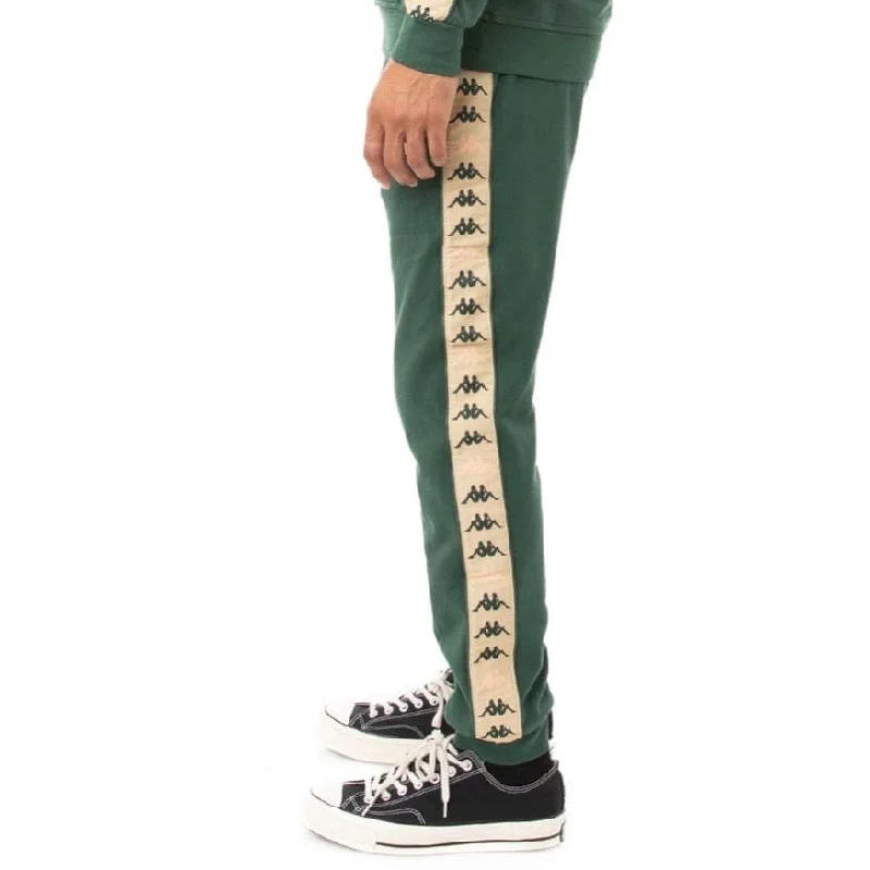 Kappa 222 Banda Alanz 3 Sweatpants (Green/Pink/Beige)