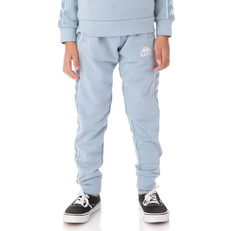 Kids Kappa 222 Banda Alanz 3 Sweatpants (Baby Blue)