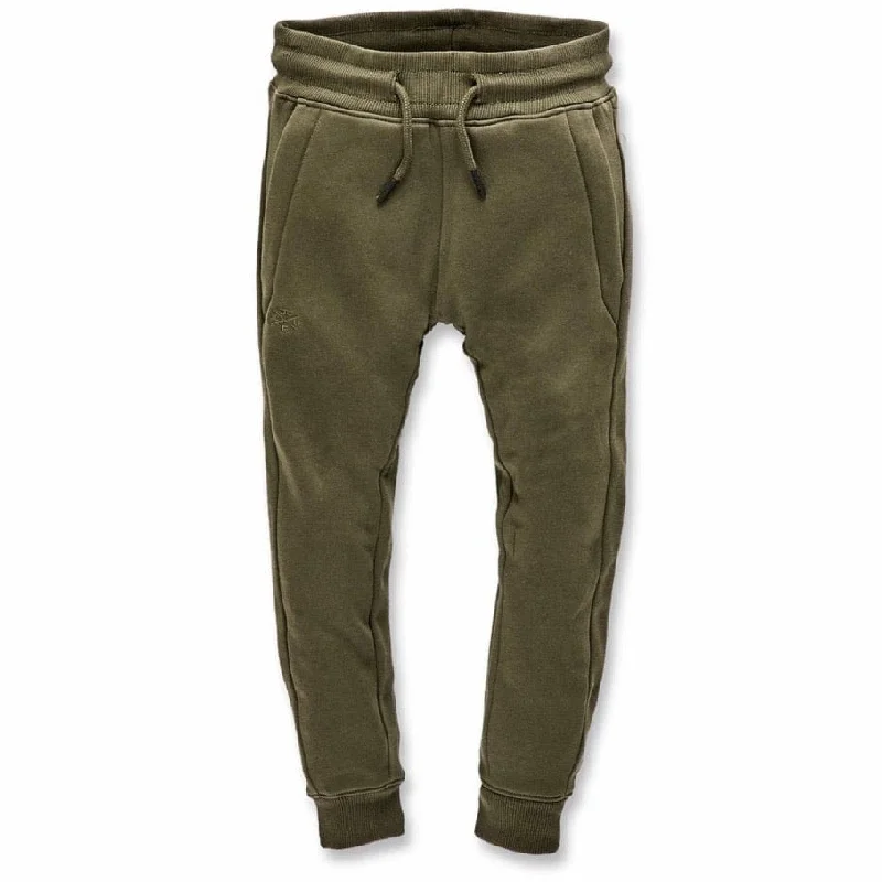 Kids Uptown Jogger Sweatpants (Olive) 8520B