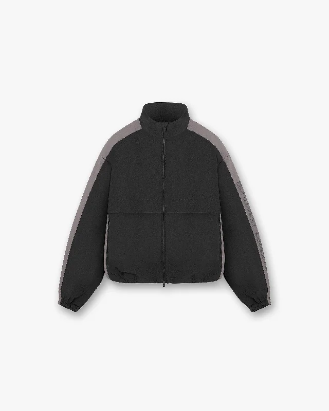 Nylon Track Jacket - Black