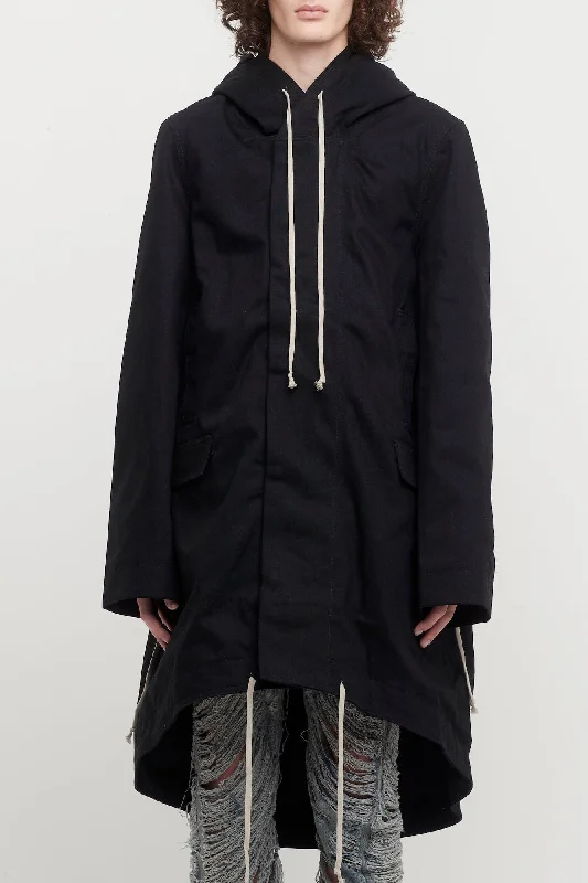 Rick Owens DRKSHDW Fishtail Parka in Japanese Denim