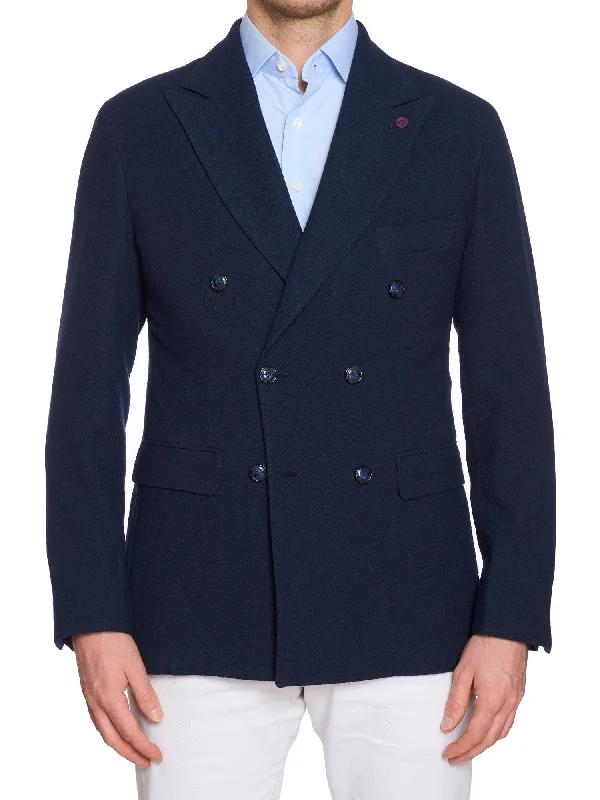 SARTORIA PARTENOPEA Navy DB Jacket Blazer EU 50 NEW US 40 Current Model