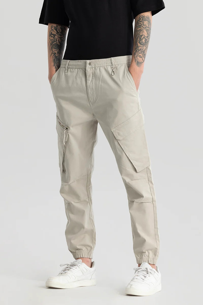 Thibaut Cream Relaxed Fit Cargo Pant