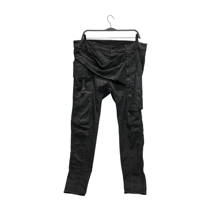 Weekend Minimalism Rick Owens/Skinny Pants/34/Denim/BLK/WAXED MEMPHIS JEANS