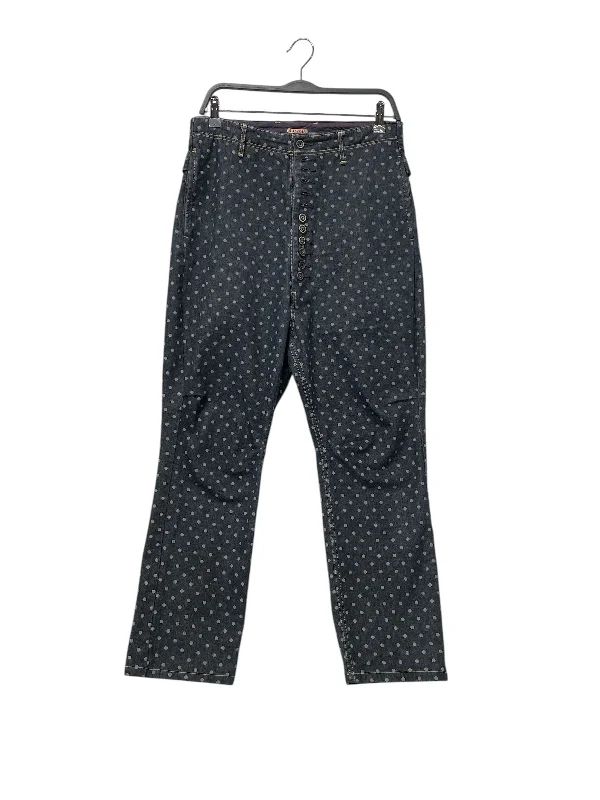 Timeless Street KAPITAL/Straight Pants/2/Denim/BLU/Polka Dot/button fly