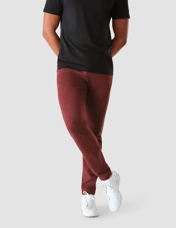 Elevated Monochrome Classic Pants Regular Bordeaux