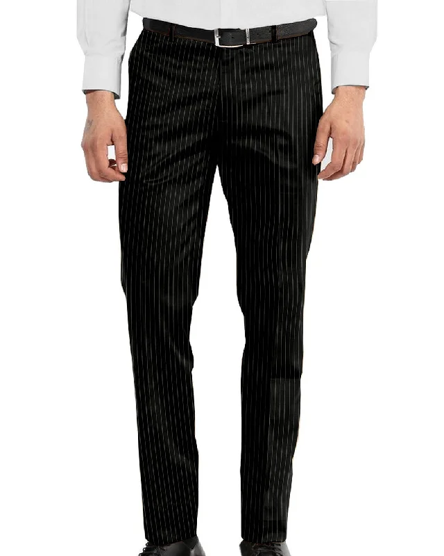 High-Fashion Basics Holland & Sherry Crispaire Black Chalk Stripe