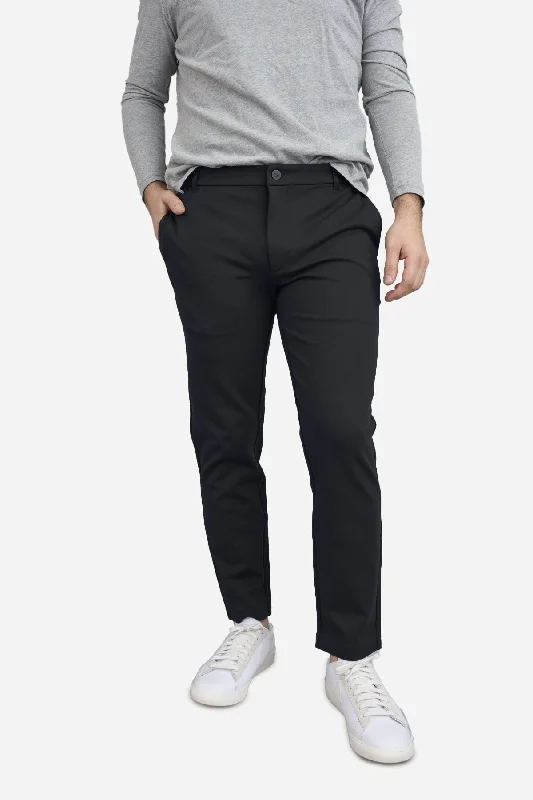 Soft Casual Mason Omni-Stretch Knit Pants Black