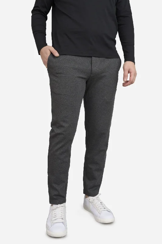 Soft Neutrals Mason Omni-Stretch Knit Pants Charcoal