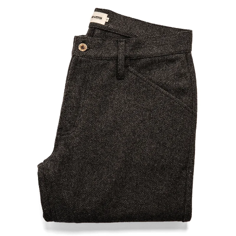 Urban Layering The Camp Pant in Charcoal Wool