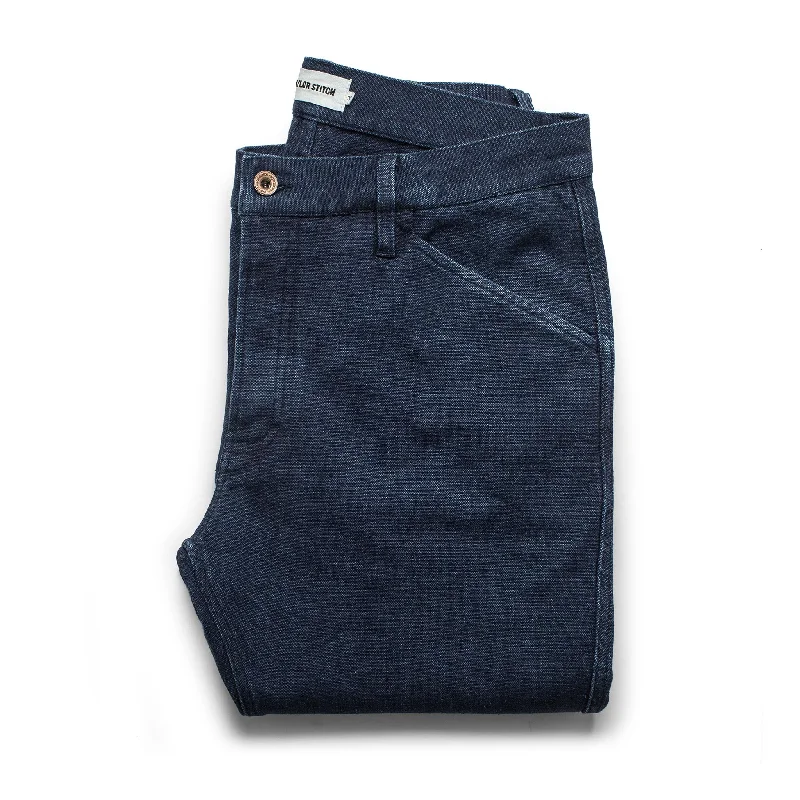 Chic Tailoring The Camp Pant in Indigo Boss Duck