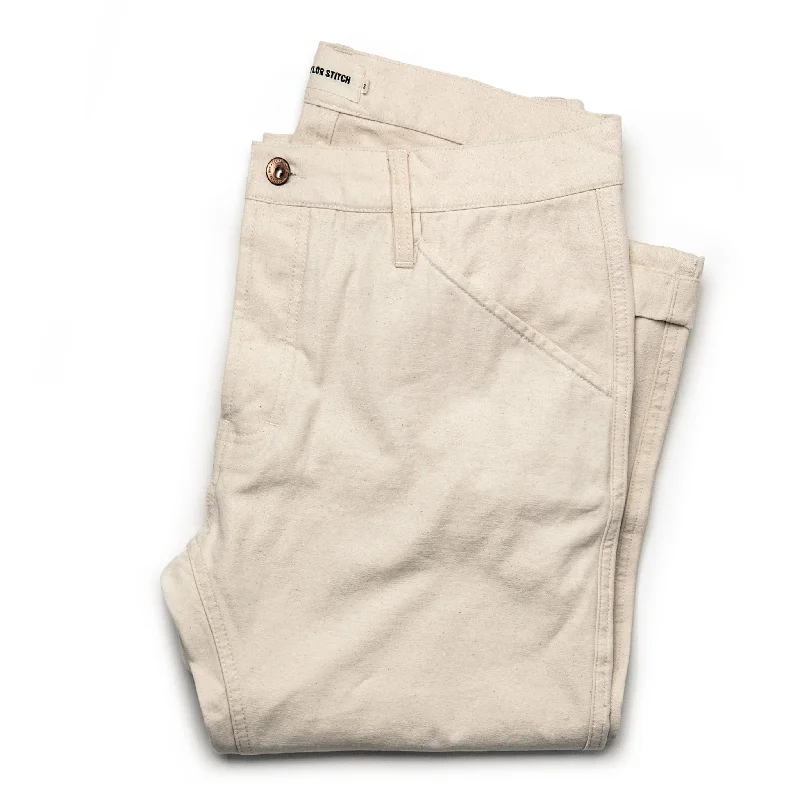 Modern Essentials The Camp Pant in Natural Reverse Sateen