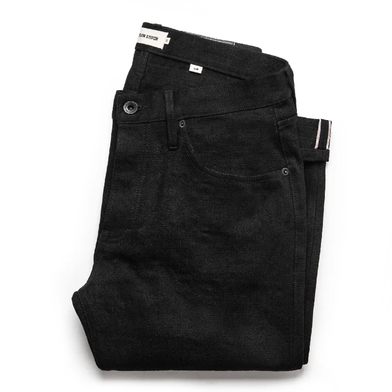 Rugged Utility The Slim Jean in Black Selvage